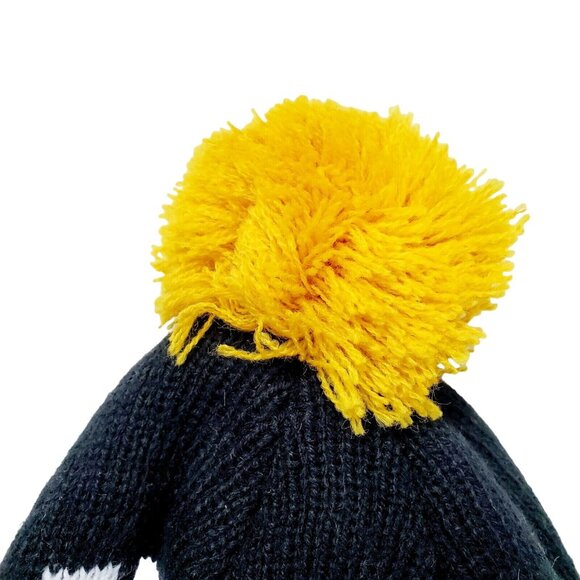 Fan Favorite Boston Bruins Toboggan NHL Black Yellow Pom Pom OSFM NWOT - Picture 4 of 6